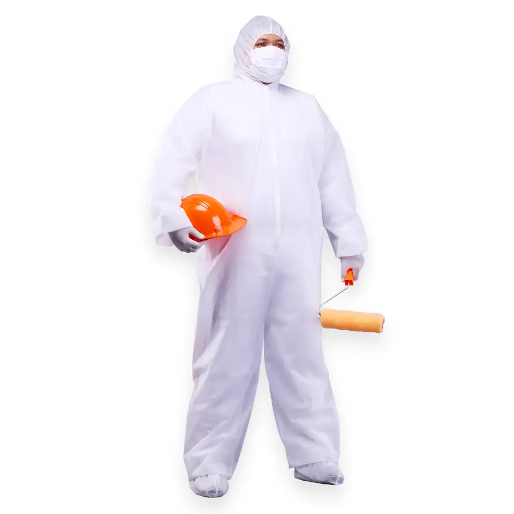 COVERALL CAGOULE NW - PUTIH 40 GSM - SIZE XXL "JITO" (1 Karton = 25 set)