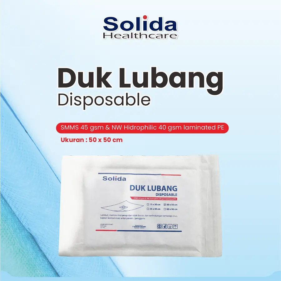 DUK LUBANG - 50 × 50 CM "MI" (1 Pouch = 1 pcs)