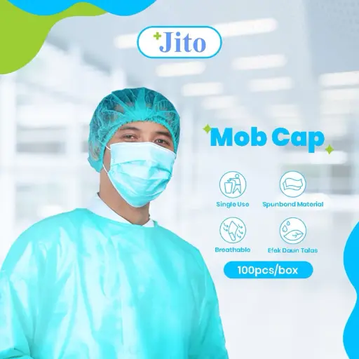 MOBCAP 2 BENANG - HIJAU 10 GSM "MI" (1 Box = 100 pcs)